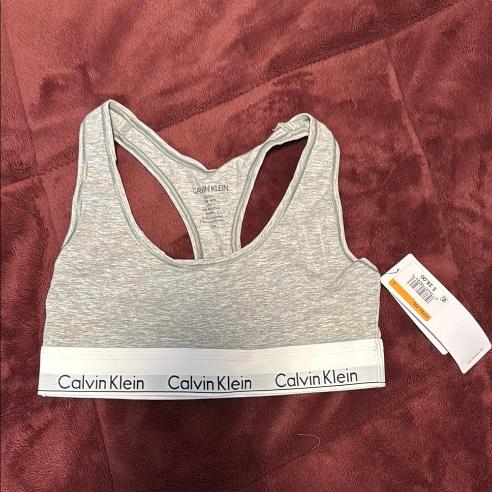 Calvin Klein Gray Sports Bra